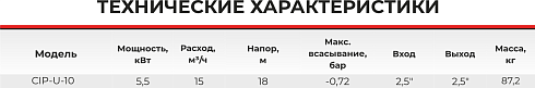 Самовсасывающий насос CIP-U-10-2