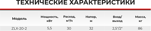 Насос самовсасывающий центробежный ZLX-20-2-3